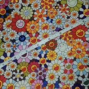 1 Yard Smiling Happy Daisy Daisies Fashion Fabric ♡